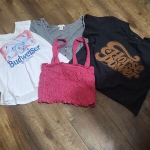 Graphic and Textured T-Shirt Bundle